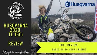 Husqvarna TE 150i review based on 50 hours riding [upl. by Aleunamme]