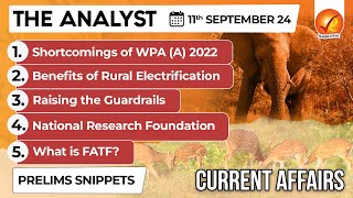 Current Affairs Today The Analyst 11 September 2024  Newspaper Analysis  Vajiram And Ravi [upl. by Moe733]