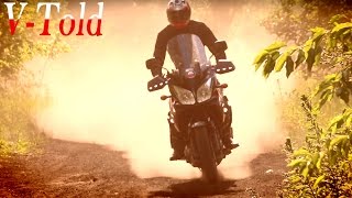 Suzuki VStrom 1000 ride wheelies amp going offroad [upl. by Carpet]