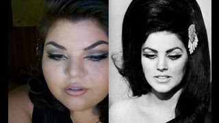 Playing Dress Up  Priscilla Presley Inspired Makeup [upl. by Sokem]