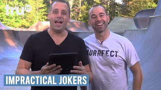 Impractical Jokers  quotSpider Manquot Ep 523 Web Chat  truTV [upl. by Llebpmac]