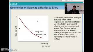 Monopoly  Barriers to Entry and Economies of Scale [upl. by Clance]