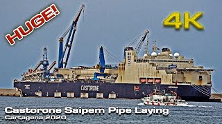 Castorone Saipem Pipe Laying Vessel [upl. by Doig]