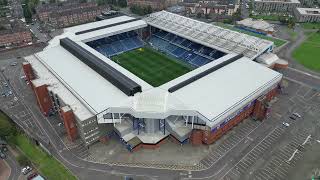 The Glasgow rangers Ibrox football stadium drone fly over [upl. by Yeliw]