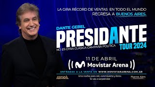 DANTE GEBEL EN EL MOVISTAR ARENA BUENOS AIRES – PresiDante Tour  Dante Gebel [upl. by Asirrak]