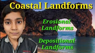 Coastal Landforms Sea waves types of sea waves Erosional landforms Depositional landforms [upl. by Linus726]