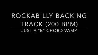 Rockabilly Backing Track in B  One Chord Vamp [upl. by Ibib]