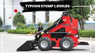 Powerful Mini Skid Steer with 23HP EPA BampS Engine  TYPHON STOMP Overview [upl. by Henrietta169]