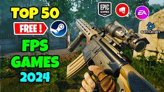 TOP 50 FREE FPS Games you should play in Late 2024 UPDATED [upl. by Htebazile251]