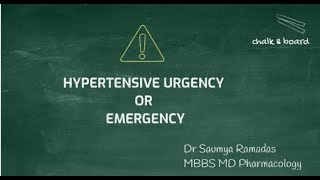 HYPERTENSIVE EMERGENCY URGENCY [upl. by Becket]