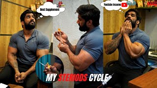 MERI STEROIDS CYCLE   YOUTUBE INCOME  QUESTION AND ANSWER 💪🏻 nitinchandilaofficial [upl. by Yoccm]