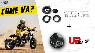 Ducati Scrambler 800 con Kit Starace  UpMap [upl. by Cirillo]