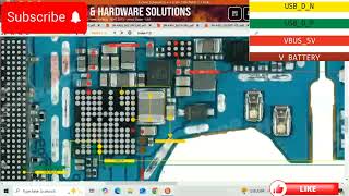 Samsung A40 a405 changing diagram  samsung a40 charging and usb ways and circuits borneo [upl. by Hagar]