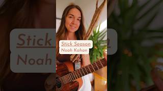 how to play “stick season” NoahKahan on guitar in 50 seconds [upl. by Yllah]