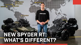 Comparing the 2021 CanAmSpyder RT SeatoSky to the 2019 Spyder RT Limited [upl. by Dulcia]