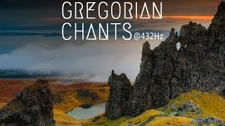 Gregorian Chants at 432Hz  3 Hours of Healing Music [upl. by Ariaet]