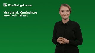 Visa digitalt förmånsintyg enkelt och hållbart [upl. by Myrna159]