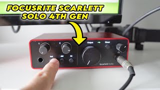 My Review of the Focusrite Scarlett Solo 4th Gen Audio Interface [upl. by Rabjohn776]