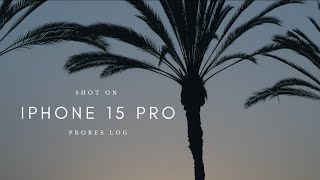 iPhone 15 Pro Cinematic Footage  4K ProRes Log  Camera Test [upl. by Pelligrini]