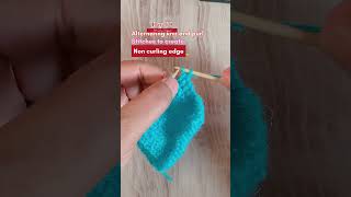 How to seed stitch knitting non curling edge shorts ShilpyGarments [upl. by Yrol]