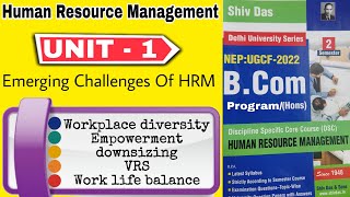 emerging challenges of hrm  bcom sem 2 du sol  human resource management unit 1 [upl. by Sivla378]