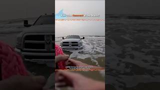 Expert Saves RAM 3500 from Disaster at Beach 🌊😬 by Two Jeep Rubicons [upl. by Ellehsal]