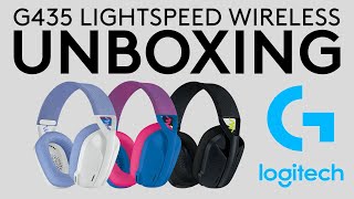 Logitech G435 LIGHTSPEED Wireless Headset UNBOXING [upl. by Martsen]