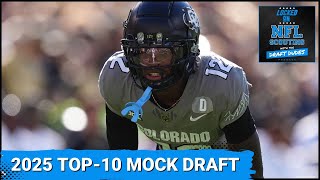 Top10 2025 NFL Mock Draft using current order Who do Jaguars pick Where do QBs land [upl. by Nyasuh]