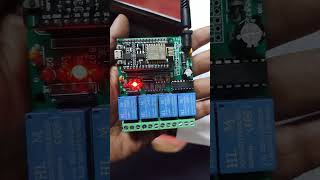 Nodemcu 4 channel relay board esp8266 homeautomation [upl. by Ahsimrac]