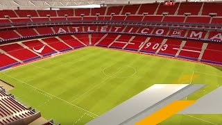 Simeone und Co zum ersten Mal im neuen FußballTempel  SPORT1 [upl. by Atiram]