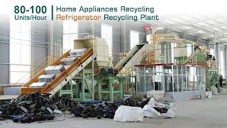 Waste Refrigerator Recycling Plant  80100 UnitsHour [upl. by Jackie]