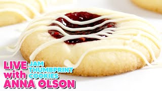 Professional Baker Teaches You How To Make Thumbprint Cookies LIVE [upl. by Alie]