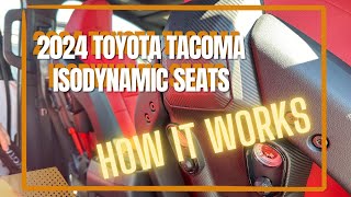 Toyota Tacoma TRD Pro IsoDynamic seats see how they work [upl. by Nosidda]