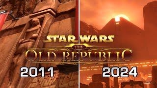 Old VS New Korriban Graphics in SWTOR 2024 [upl. by Wolfson]