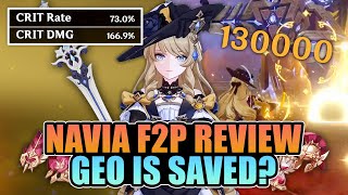 Did Navia SAVE Geo F2P REVIEW  C0 Navia First Impressions  Genshin Impact 43 [upl. by Catharina]