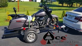 Single Motorcycle Trailer  ACE [upl. by Willcox]