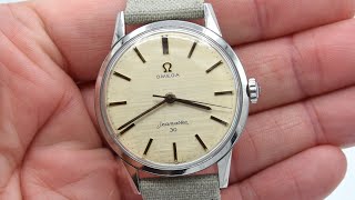 1963 Stunning Omega Seamaster 30 Model 135003 Manual Wind with Rare Original Linen original Dial [upl. by Eenahc]