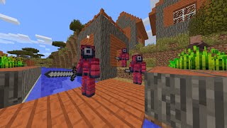 Saving my friends from Squid Game in Minecraft [upl. by Gordon]