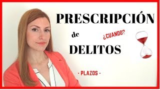 ¿CUÁNDO PRESCRIBE UN DELITO  El Derecho claro [upl. by Dotti894]