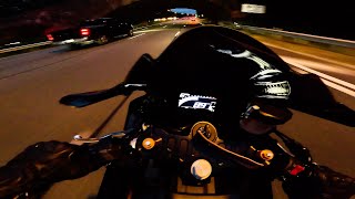 Night Ride  Pure Sound Yamaha R7 w TOCE Full System Exhaust [upl. by Aerdnaxela]