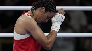 Algerias Imane Khelif aims for gold at Olympic boxing final [upl. by Ahsem]