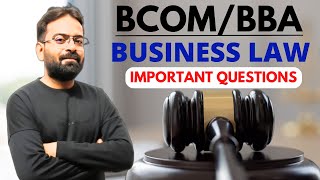 Business Law  Important Question 202324  BcomBBA Semester Exam [upl. by Catha]