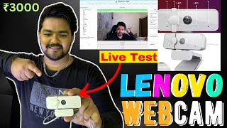 Webcam  Lenovo 300 FHD Review 2023  Webcam Under 3000  Real Time Web Cam Testing [upl. by Wendelin]