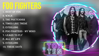 Best Songs of Foo Fighters full album 2024  Top 10 songs [upl. by Landa9]