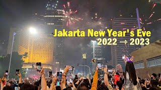 Jakarta New Years Eve 2022→2023 ‼️ Malam Perayaan Tahun Baru di Bundaran HI ❗ a walking around [upl. by Aseena]