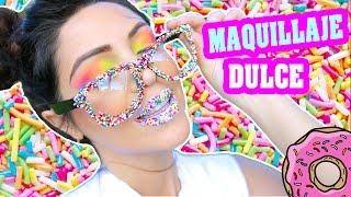 Maquillaje con Dulce Sprinkles Fácil y Lindo SandraCiresArt [upl. by Annaerda737]