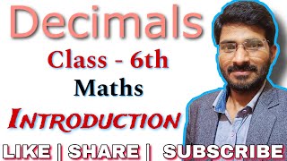 Decimals  Class 6th Maths  Place Value Chart  Representation on Number Line [upl. by Nelie]