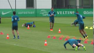 Zirkeltraining beim VfL Wolfsburg 08072016 [upl. by Imoian]