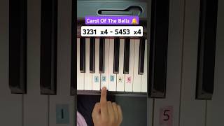 Carol Of The Bells 🔔 Piano Tutorial 🔥 [upl. by Euginomod959]