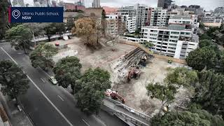 Ultimo Public School construction time lapse March 2018  April 2019 time lapse [upl. by Sevart]